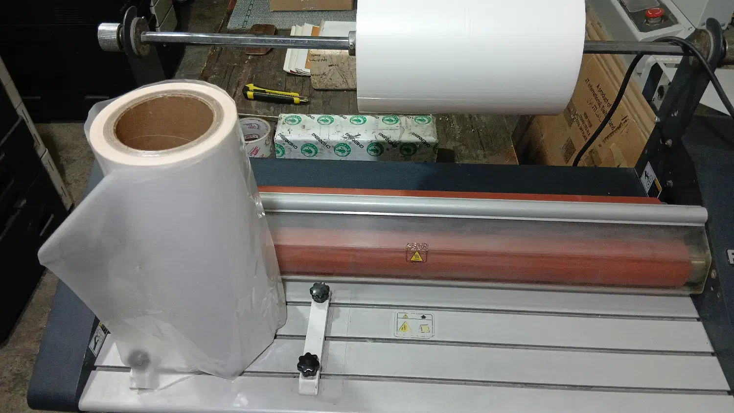 دستگاه سلفون کشی دفتری و دستگاه چسب گرم صحافی|ماشینآلات صنعتی|تهران, توحید|دیوار