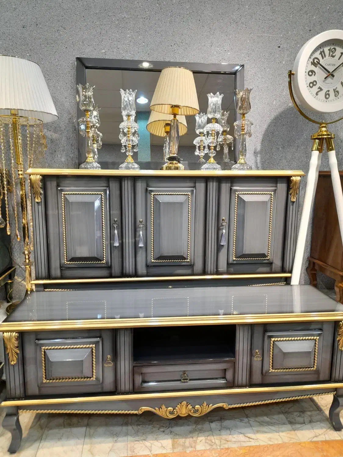 اینه کنسول و میز تی وی جهیزیه عروس و داماد|بوفه، ویترین، کنسول|مشهد, طلاب|دیوار