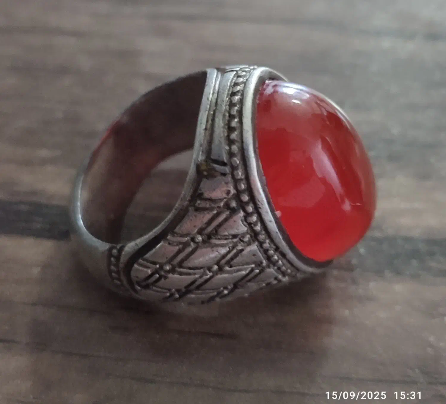 انگشترعقیق کلکسیونی آنتیک کاراستادشیخ احمد|جواهرات|پرند, فاز ۴|دیوار