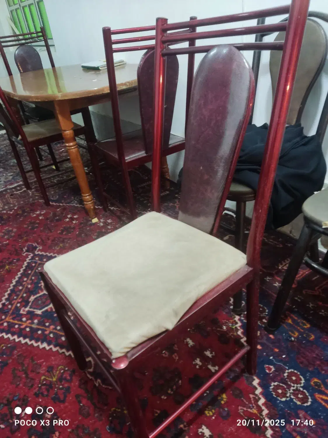 صندلی فلزی ۷ عدد باهم|صندلی و نیمکت|قم, عمار یاسر|دیوار