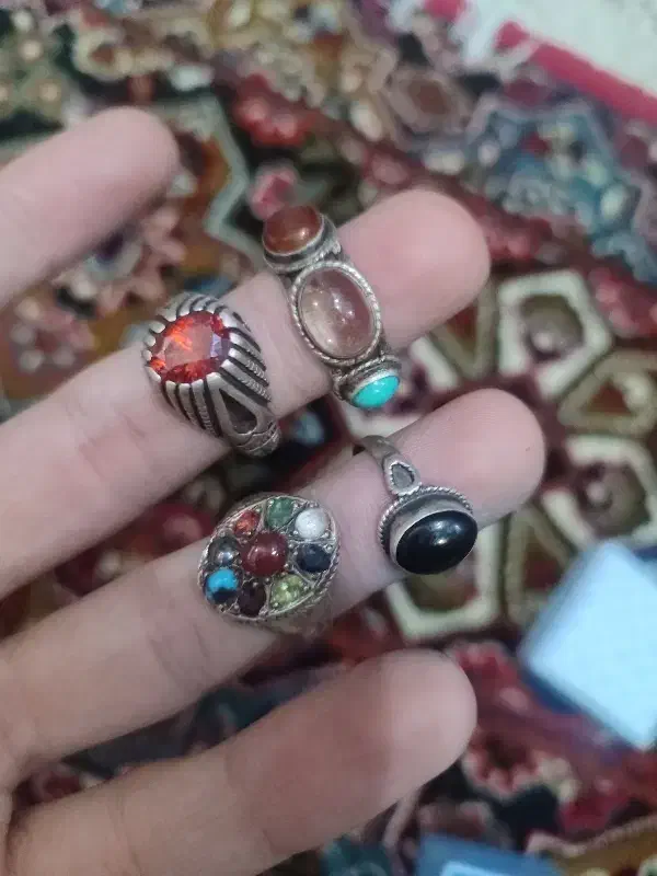 انگشتر نقره قدیمی دستساز|جواهرات|ری, دیلمان|دیوار