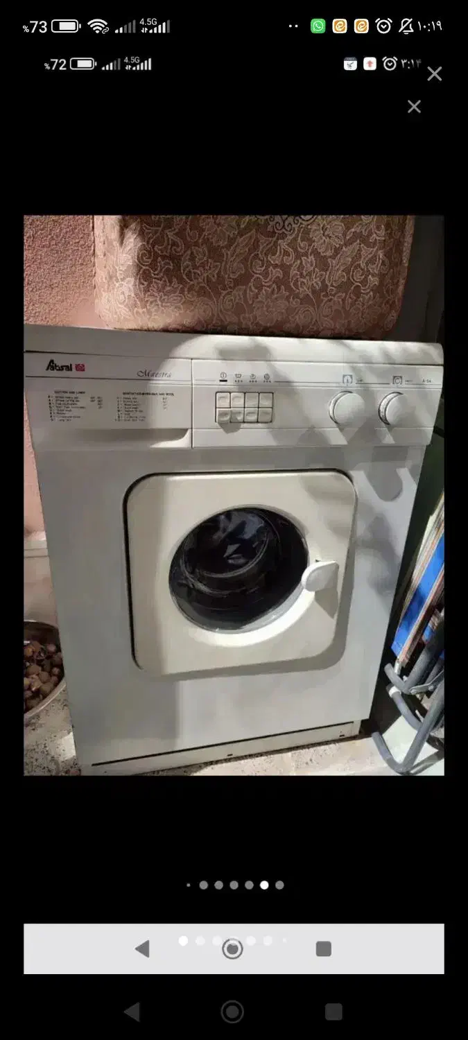 ماشین لباسشویی مارک آبسال اتوماتیک تمیزوسالم۶کیلوی|ماشین لباسشویی و خشک‌کن لباس|اصفهان, سودان|دیوار
