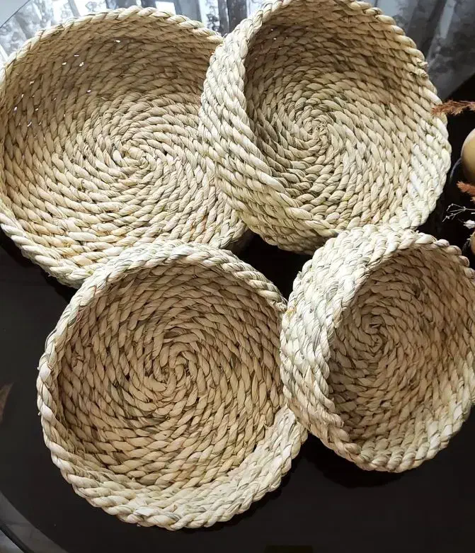 زیرقابلمه وزیر بشقابی وسبدمیوه وسبزی حصیری|ظروف سرو و پذیرایی|اراک, |دیوار