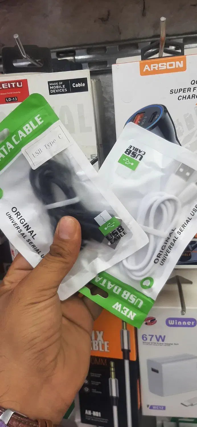 کابل تایپ سی و اندروید فقط ۴۵ تومان و ۵۵تومان|لوازم جانبی موبایل و تبلت|قم, شاه ابراهیم|دیوار