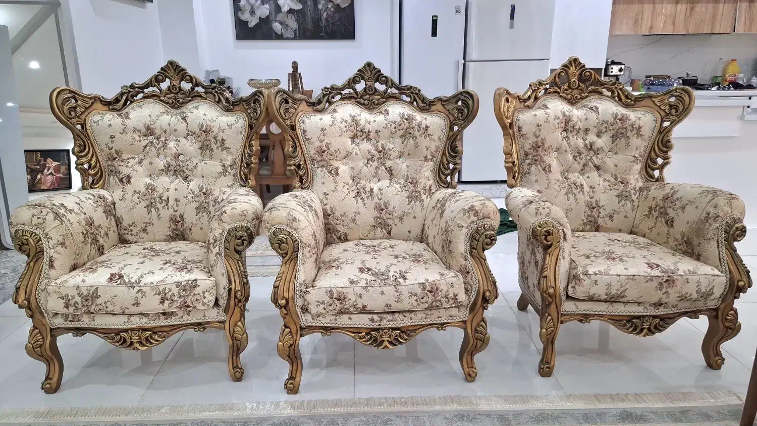 مبل سلطنتی|مبلمان خانگی و میز عسلی|بندر ماهشهر, |دیوار