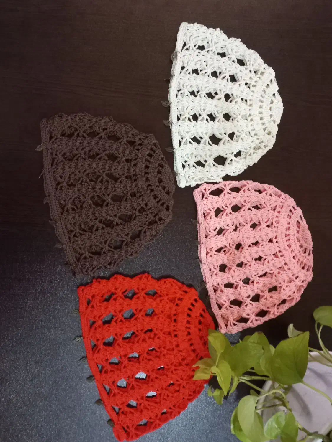 انواع کلاه ماندلا(لئونی) قلاب بافی|لباس|رشت, باهنر|دیوار