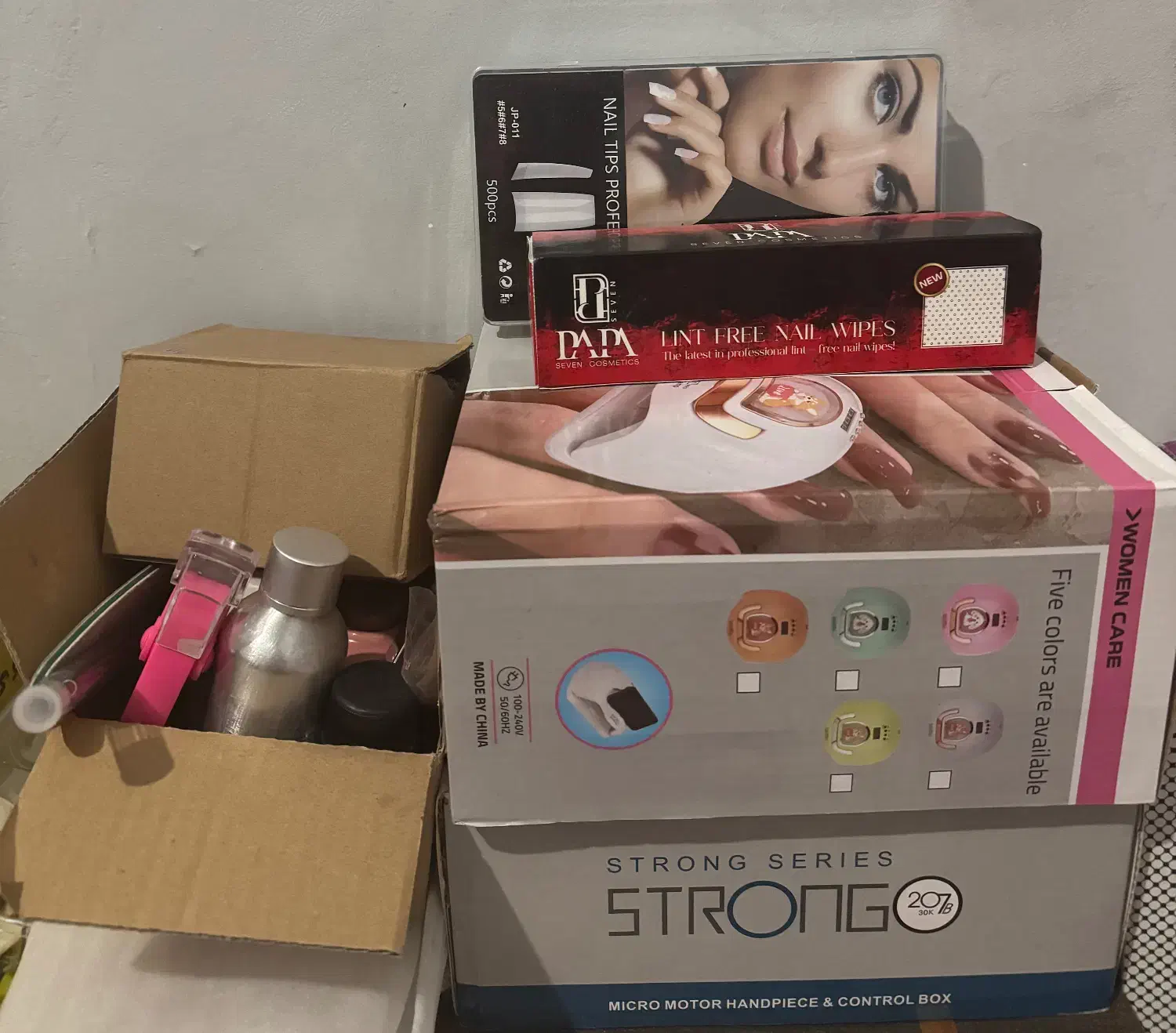 وسایل کامل کاشت ناخن آکبند|آرایشی، بهداشتی، درمانی|دزفول, |دیوار