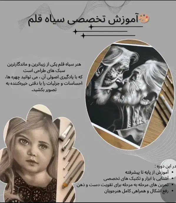 پذیرش سفارش و آموزش پرتره سیاه قلم|تابلو، نقاشی، عکس|کرج, گوهردشت|دیوار