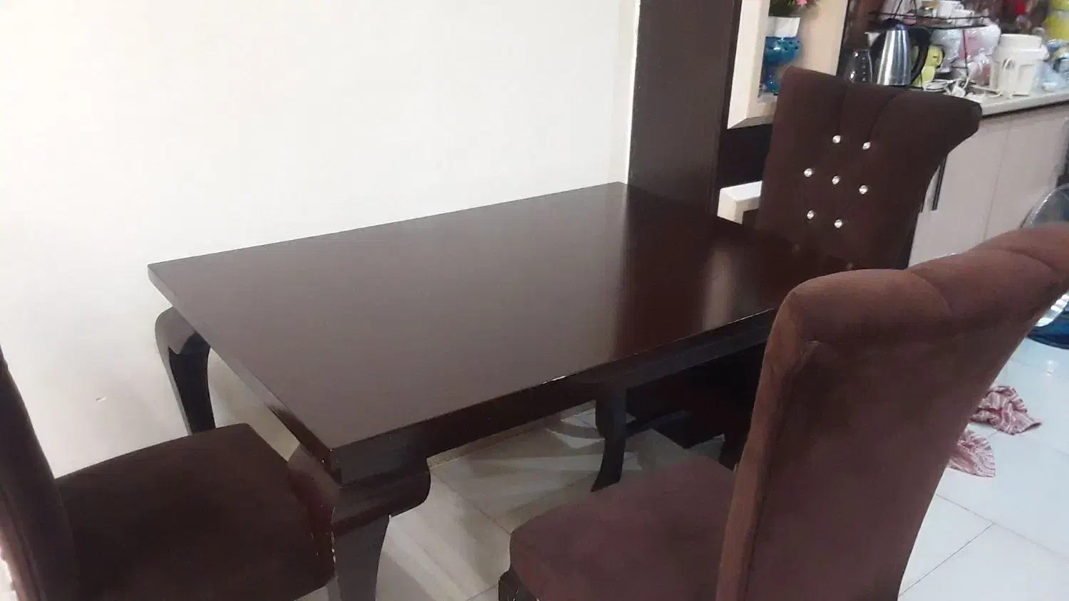 میز نهار خوری ۴نفر سالم|میز و صندلی غذاخوری|ماسال, |دیوار