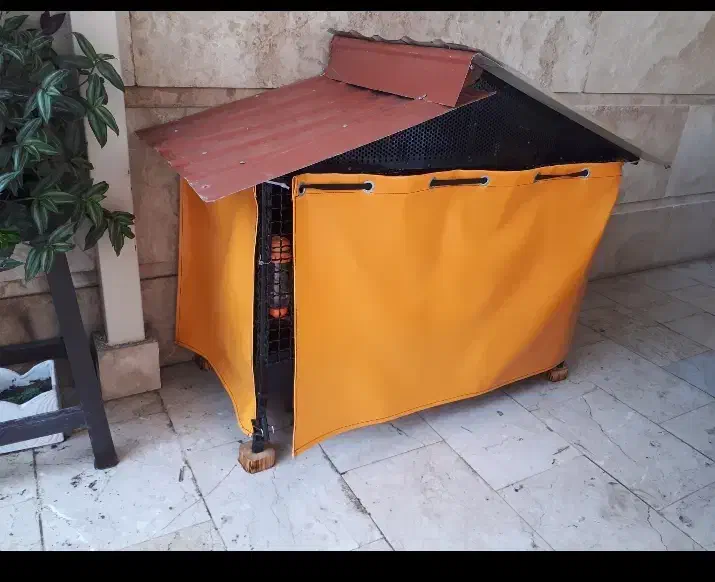 قفس فولادی با درب وپرده برزنت|لوازم جانبی حیوانات|قائم‌شهر, |دیوار