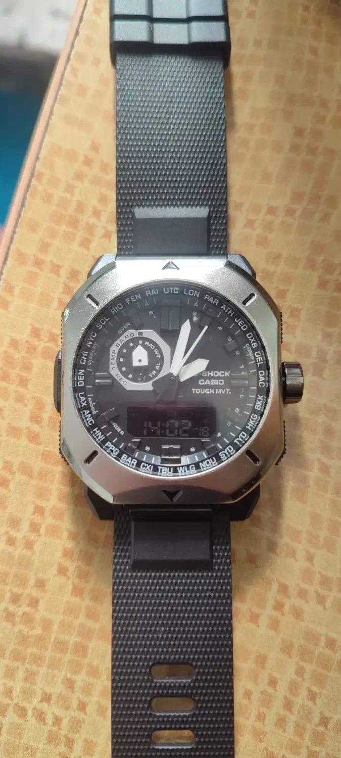 ساعت کاسیو جی شاک دو زمانه قاب فلزی|ساعت|یاسوج, |دیوار