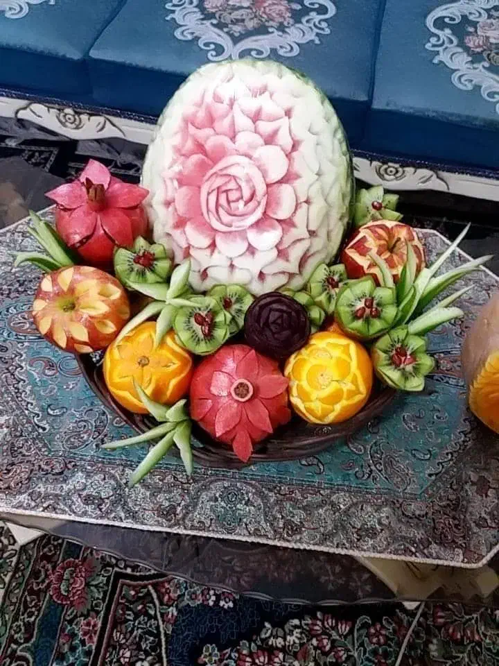 حکاکی کدو و هندوانه شب یلدا|خوردنی و آشامیدنی|مشهد, ایثارگران|دیوار