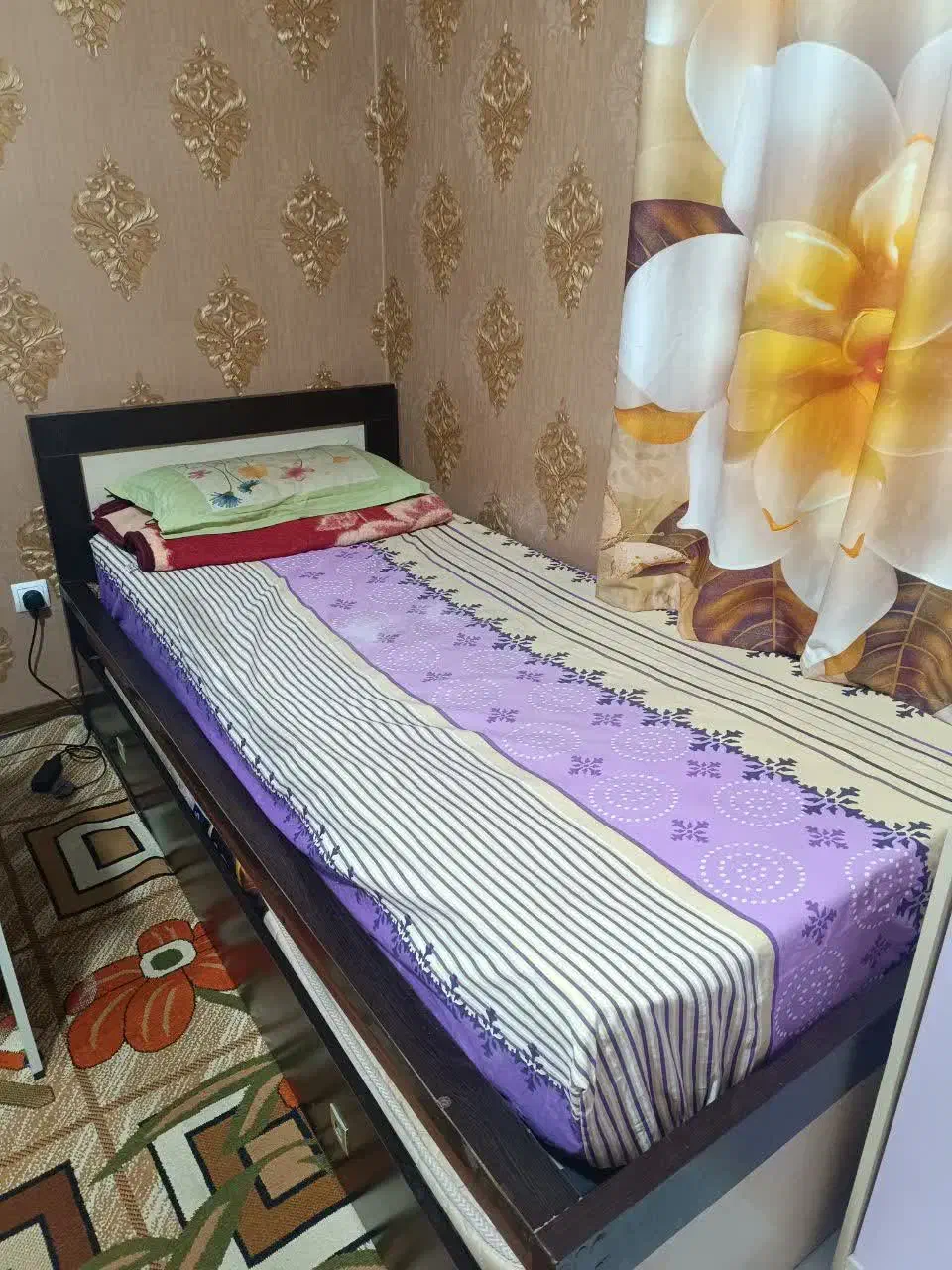 تخت بزرگسال با تخت مهمان  با کتابخانه  دراور اینه|تخت و سرویس خواب|ری, شهرری|دیوار