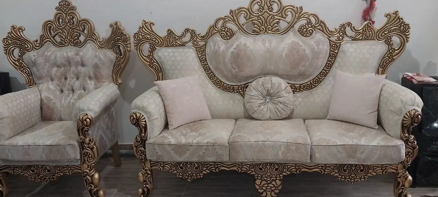 مبل سلطنتی ۷نفره نو|مبلمان خانگی و میز عسلی|مرند, |دیوار