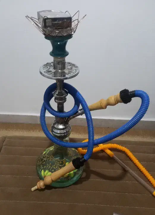 قلیون تنه برنج برنجی|کلکسیون و سرگرمی|هشتگرد, هشتگرد قدیم|دیوار