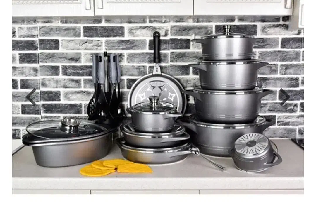 قابلمه ۳۳ پارچه ام جی اس کاملا نو|ظروف پختوپز|اصفهان, نقش جهان|دیوار