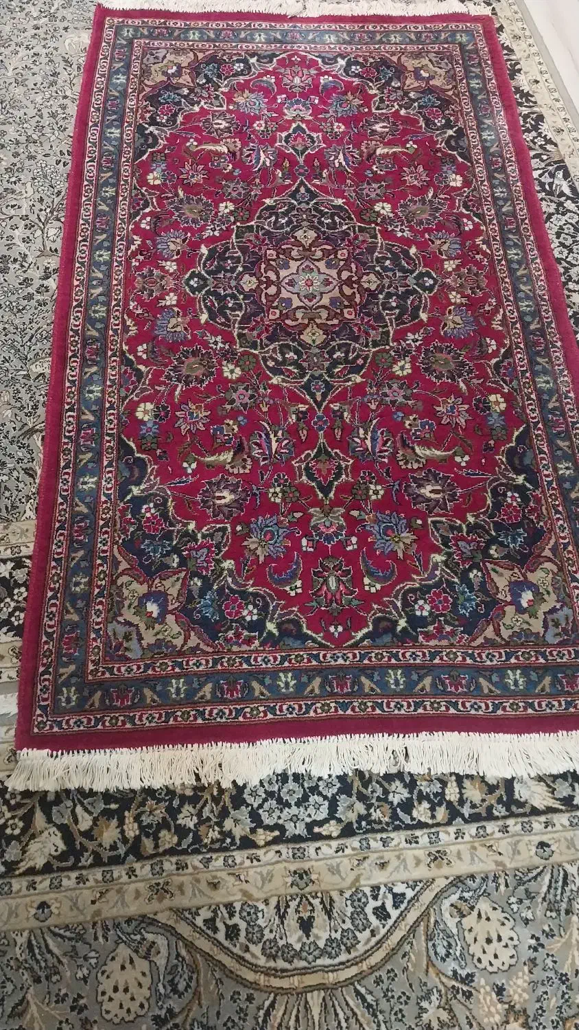 فرش دستبافت قالیچه کاشمر ۲ در ۱|فرش|کرج, کوی زنبق|دیوار