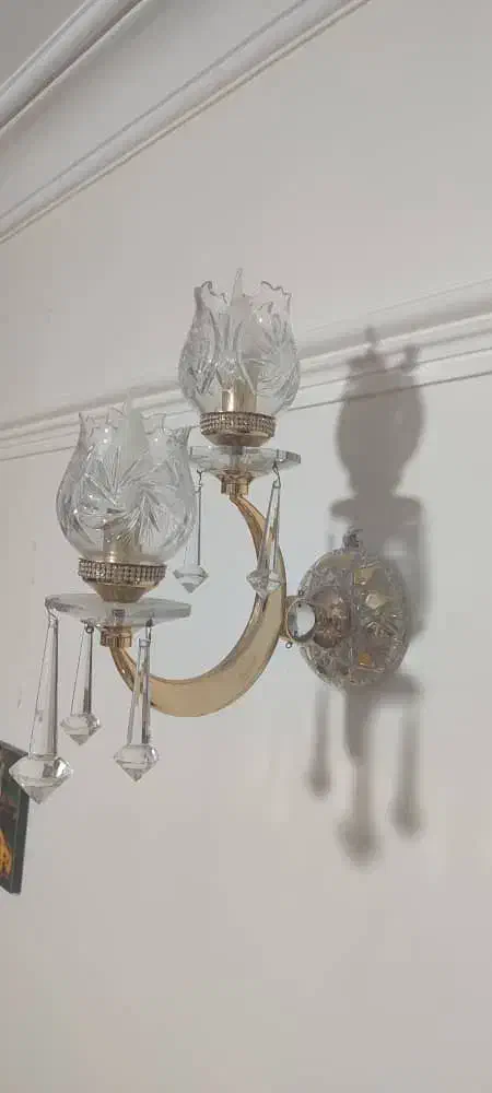 لوستر دیواری ۲ شاخهای|لوستر و چراغ آویز|کرج, ساسانی (قلمستان)|دیوار