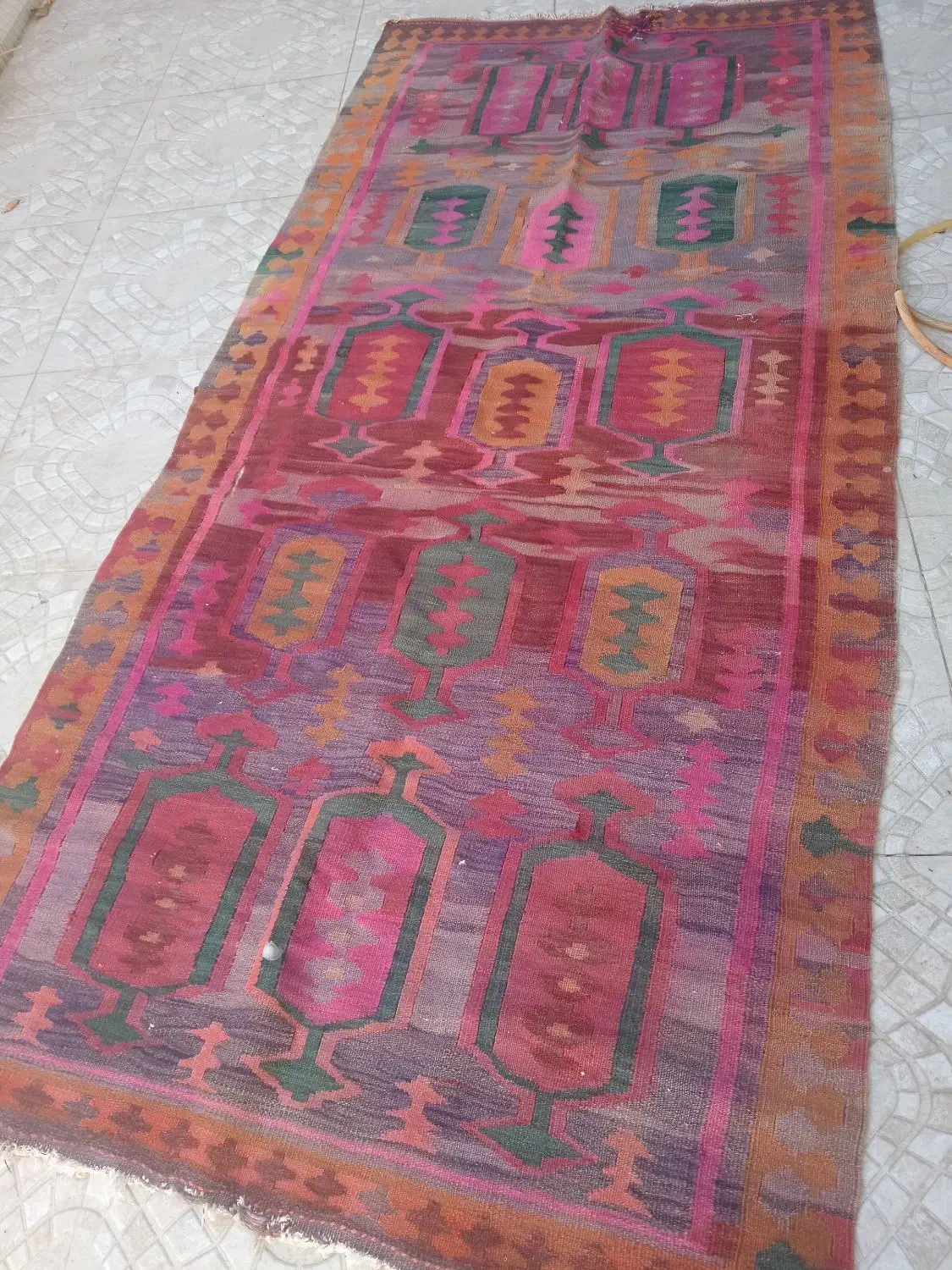 به ره قدیمی|فرش|مهاباد (آذربایجان غربی), |دیوار