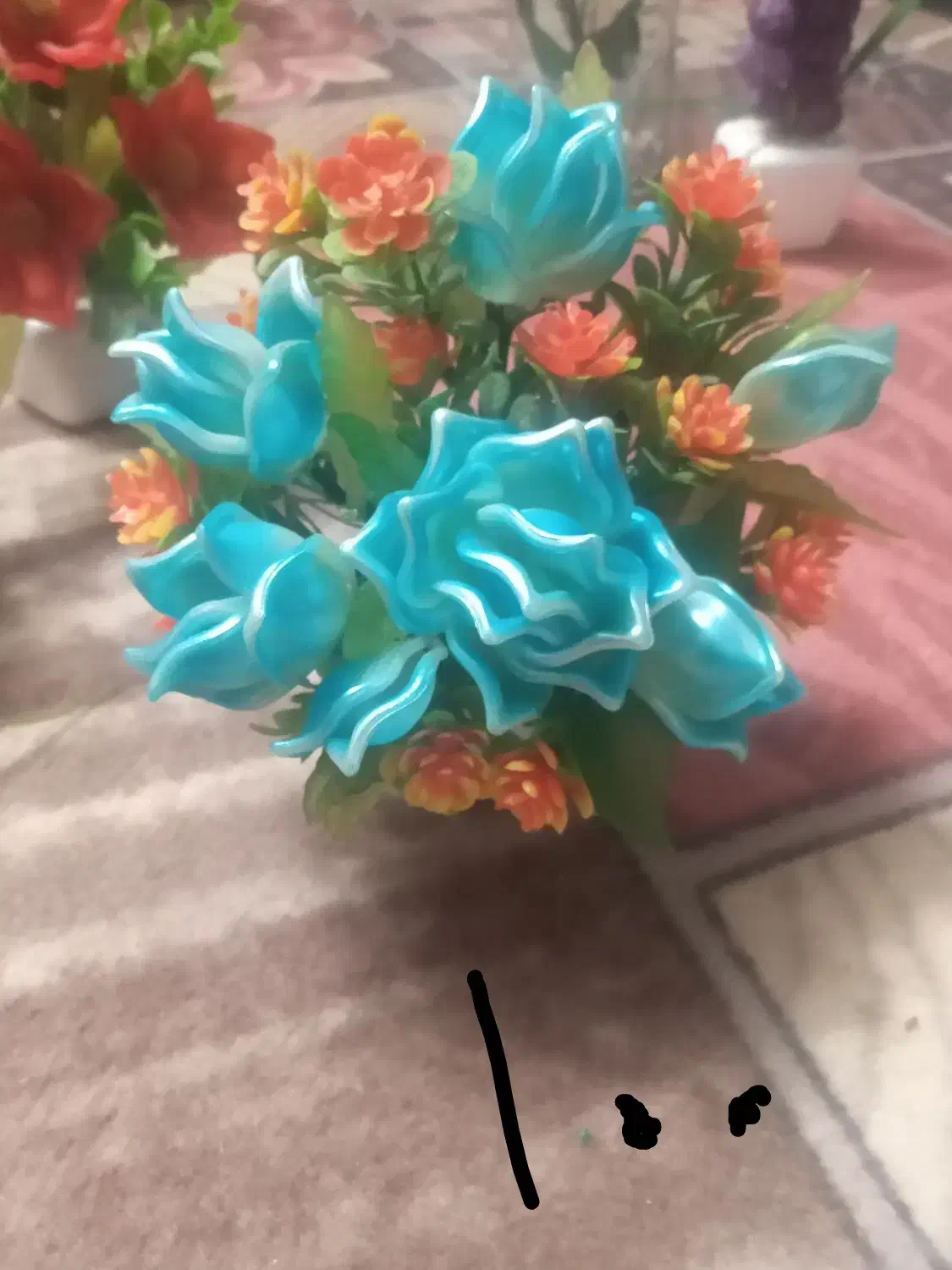 گلدون گل کریستال|گل مصنوعی|زابل, |دیوار