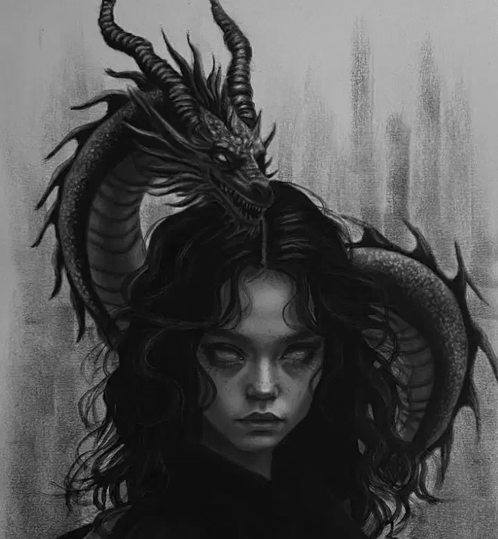 طراحی سیاه قلم|تابلو، نقاشی، عکس|بروجرد, |دیوار