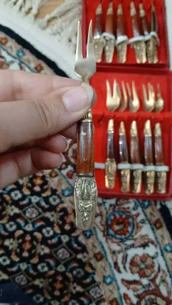 قاشق چنگال برنزی تایلندی|کلکسیون اشیاء عتیقه|تهران, سید خندان (جلفا)|دیوار