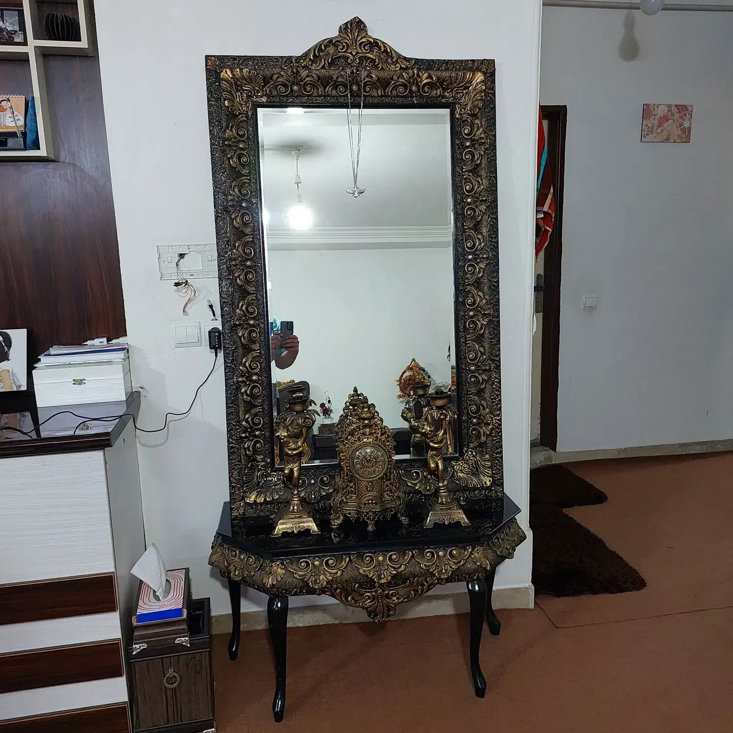 آینه وشمعدان|بوفه، ویترین، کنسول|گرگان, |دیوار