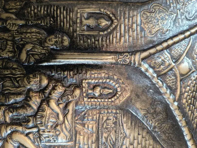 سینی قلمکاری خاص|کلکسیون اشیاء عتیقه|تهران, مینای جنوبی|دیوار