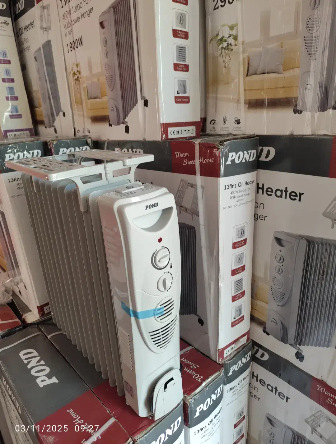 رادیاتور برقی ۱۳ پره فن دار پوند POND|بخاری، هیتر، شومینه|تهران, امجدیه (خاقانی)|دیوار