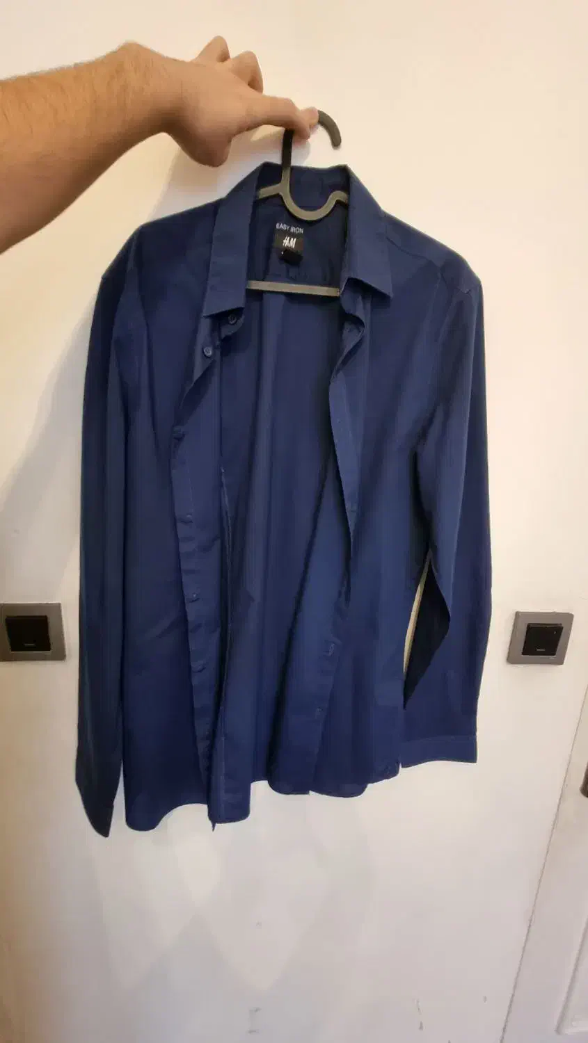 پیرهن H&M مدل EASY IRON سرمهای|لباس|تهران, قیطریه|دیوار