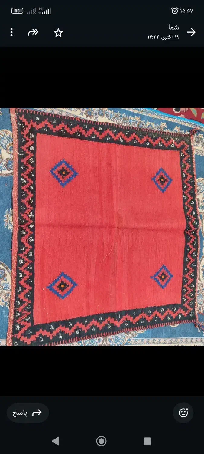 سفره خمیری|گلیم، جاجیم، گبه|رفسنجان, |دیوار