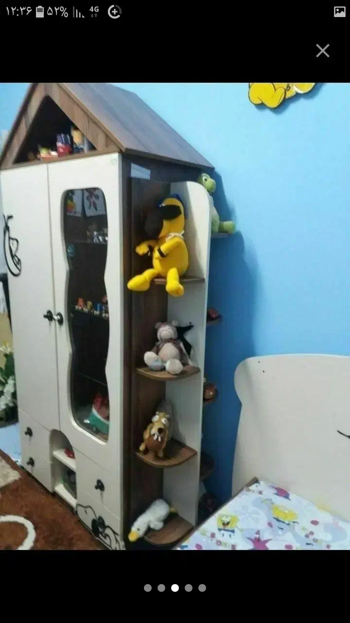 تخت وکمد طرح اسنوپی|تخت و سرویس خواب|بندر انزلی, سید آسیه|دیوار