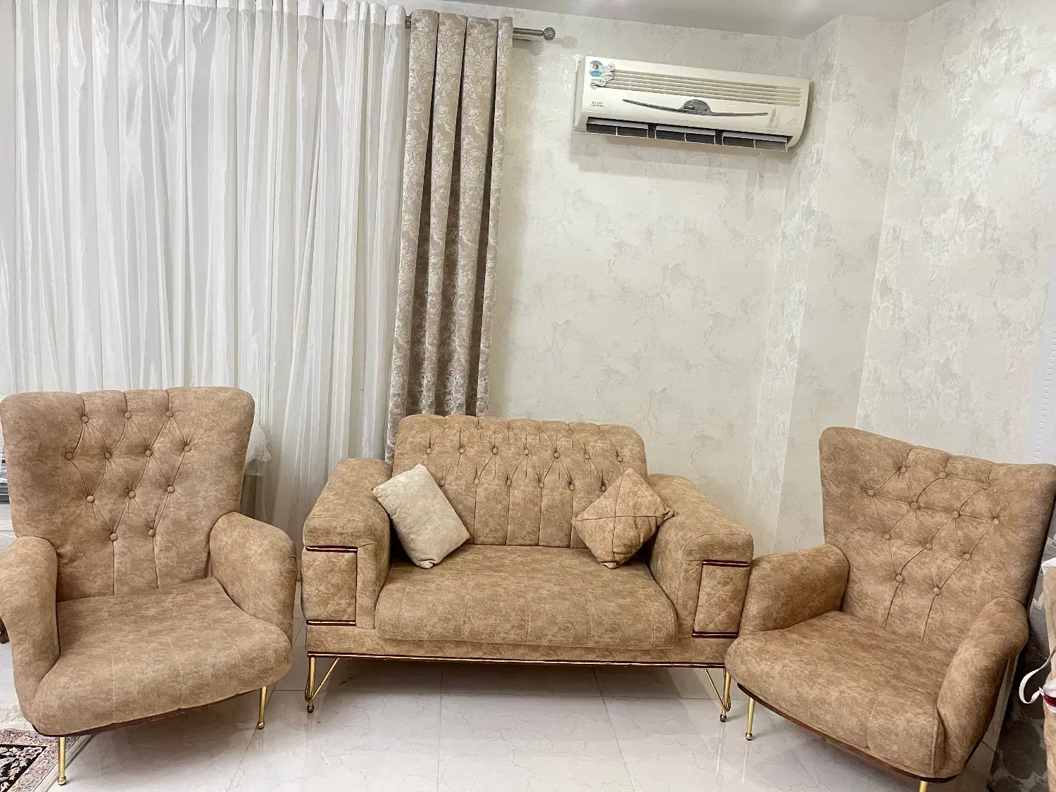 مبل نیم ست|مبلمان خانگی و میز عسلی|گرگان, |دیوار