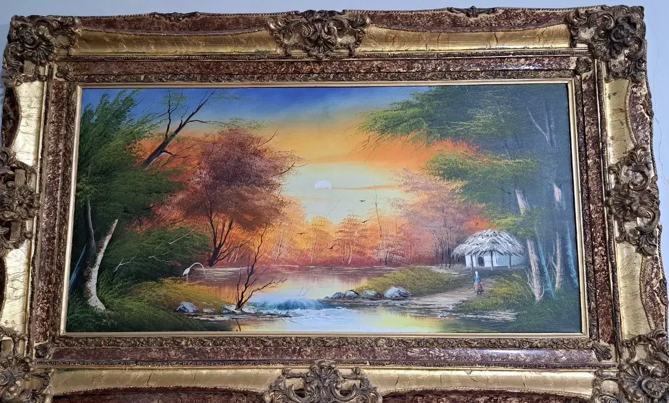 تابلو رنگ روغن طرح منظره|تابلو، نقاشی، عکس|محمدشهر, سیدآباد|دیوار