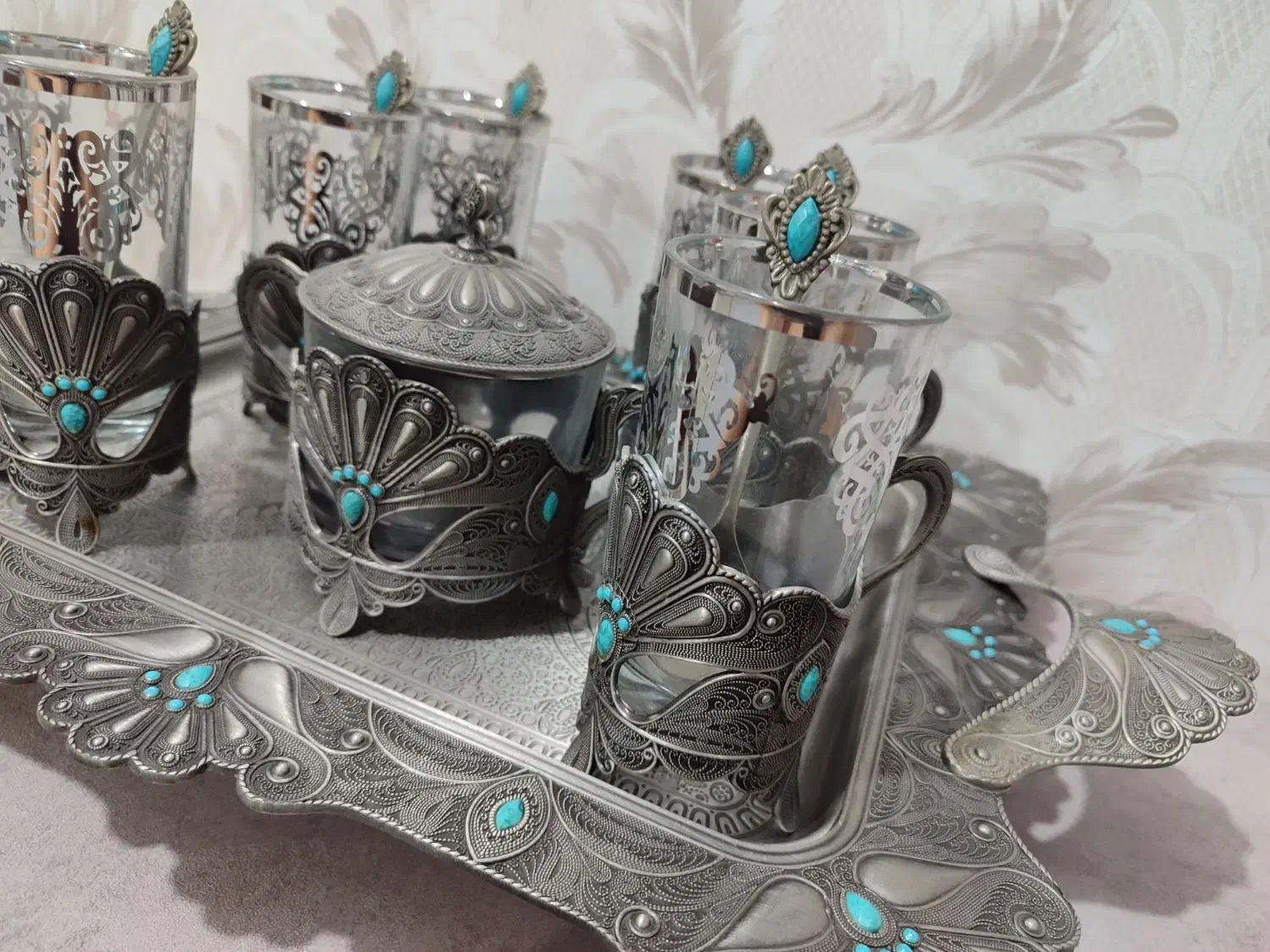 سرویس چای خوری|ظروف سرو و پذیرایی|فردیس, سرحدی|دیوار
