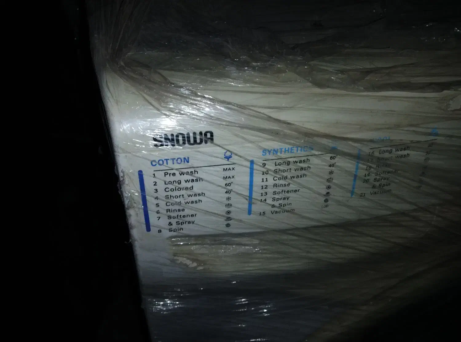 ماشین لباسشوئی اسنوا سالم|ماشین لباسشویی و خشک‌کن لباس|رباط‌کریم, وهن آباد|دیوار