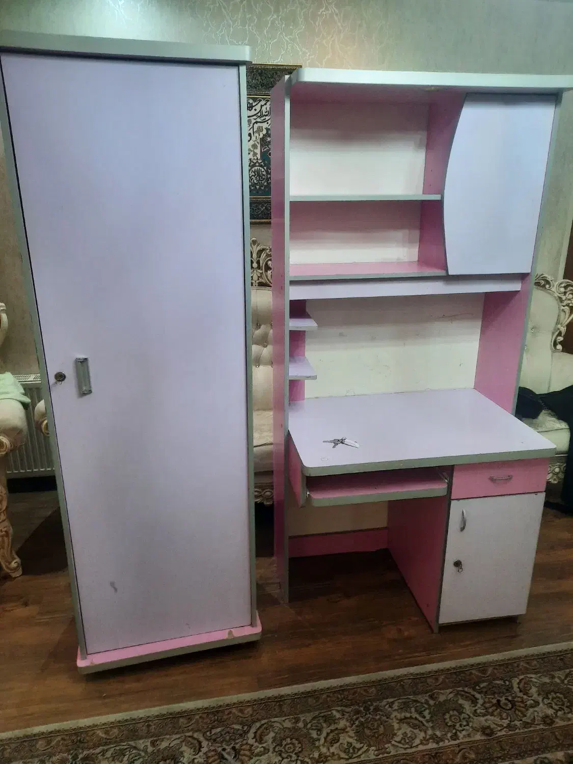 کمد و جا کتابی نوجوان|کتابخانه، شلف، قفسههای دیواری|کرج, کرج نو|دیوار