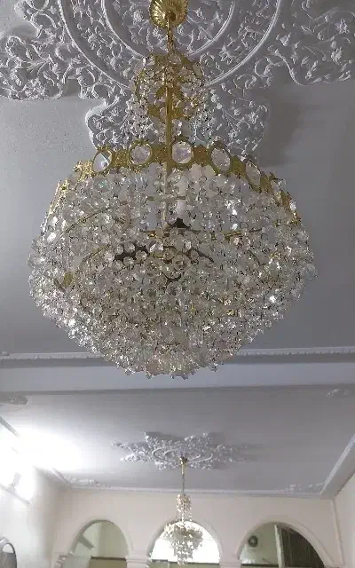یه جفت لوستر کریستال آنتیک قدیمی|لوستر و چراغ آویز|تهران, شهرک شریعتی|دیوار