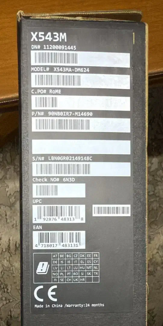 لپ تاب ایسوز x543m|رایانه همراه|تهران, تهرانپارس غربی|دیوار