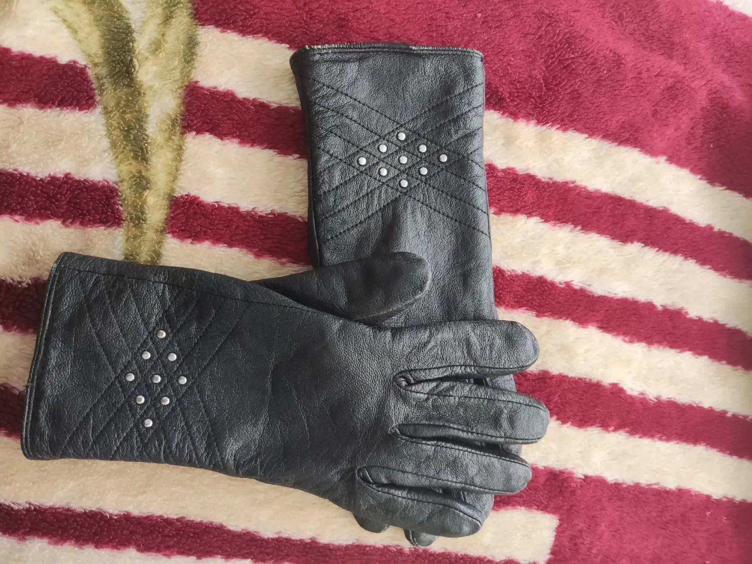 دستکش زنانه چرم اصل دست کش|لباس|تبریز, |دیوار