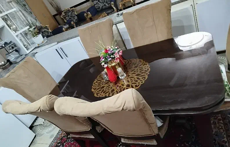 میز نهارخوری ۶نفره|میز و صندلی غذاخوری|خرم‌آباد, |دیوار