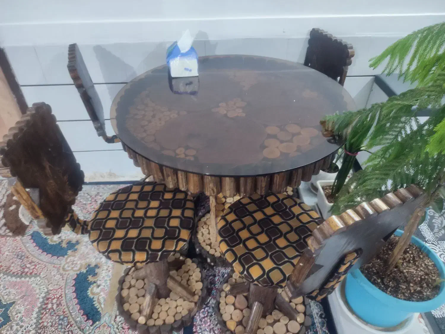 میز صندلی چوبی مناسب رستوران کافه|میز و صندلی غذاخوری|بم, |دیوار