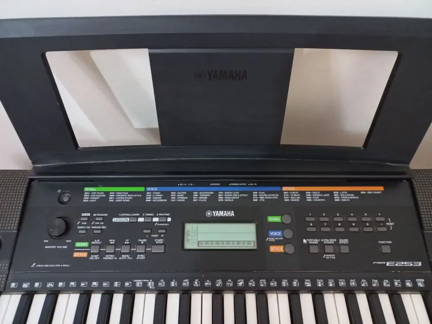 یاماها psr-e253 پدال خور|پیانو، کیبورد، آکاردئون|اسفراین, |دیوار