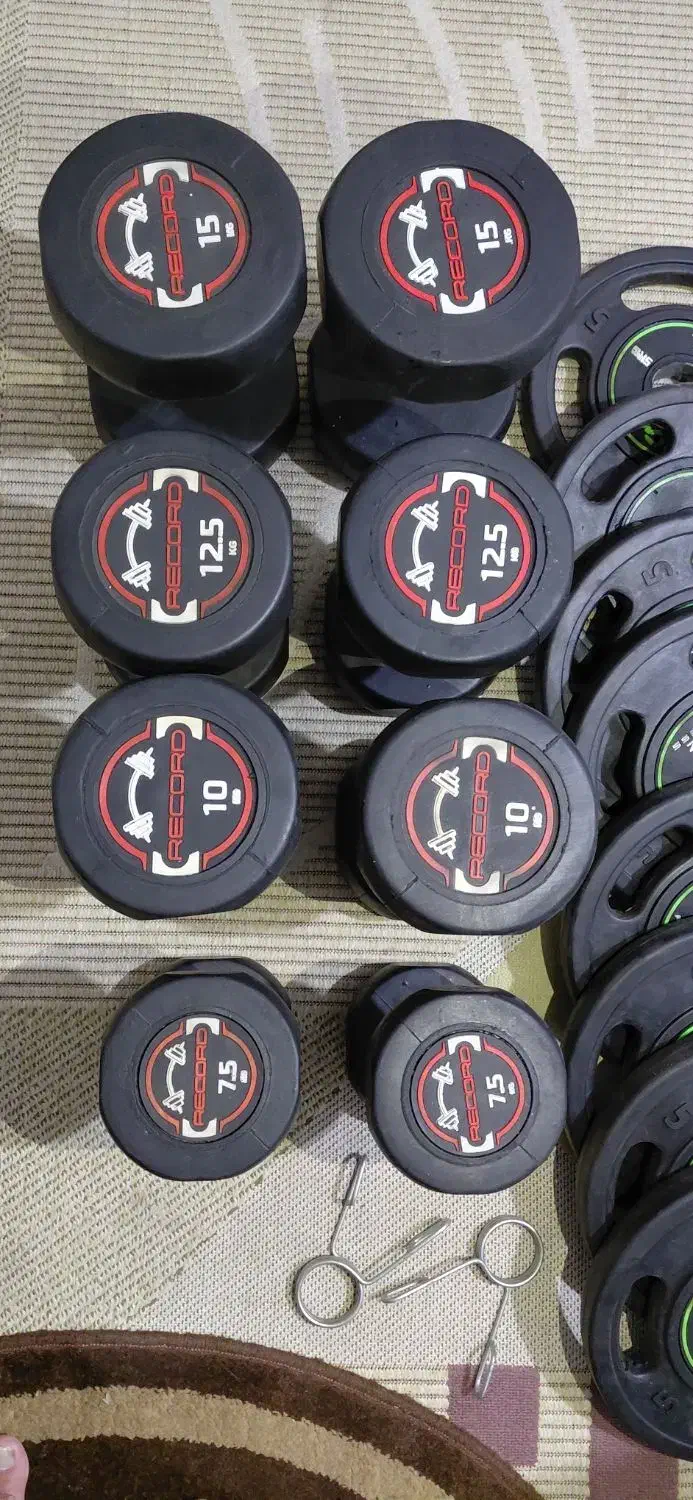 ست حرفه ای باشگاهی دمبل و صفحه|تجهیزات ورزشی|تهران, دکتر هوشیار|دیوار