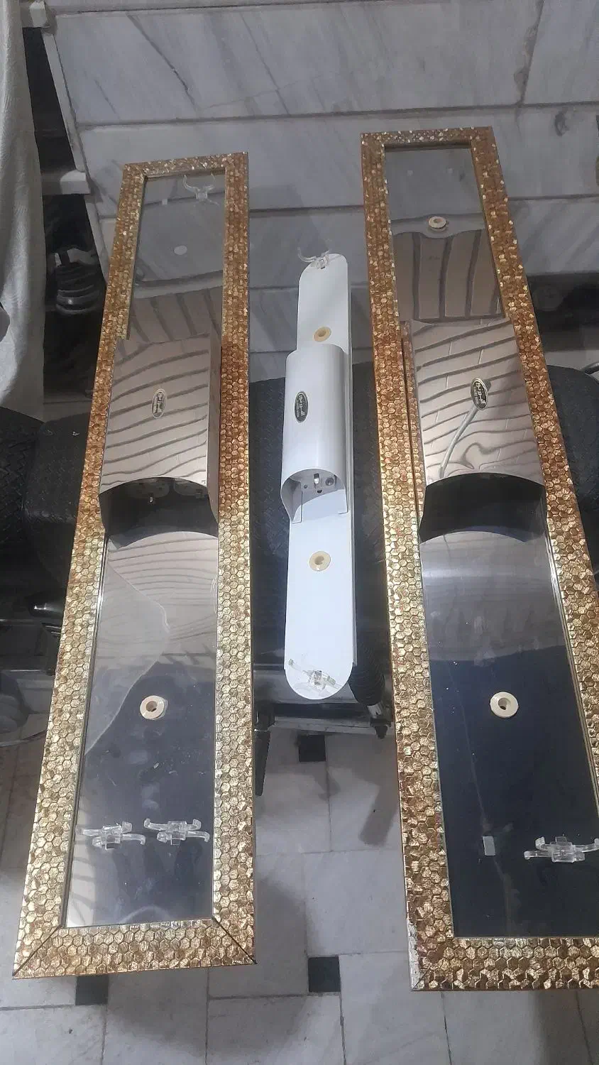 مهتابی ۲قلو آینه ای زیبا کم مصرف|لامپ و چراغ|قم, میرزائیه|دیوار