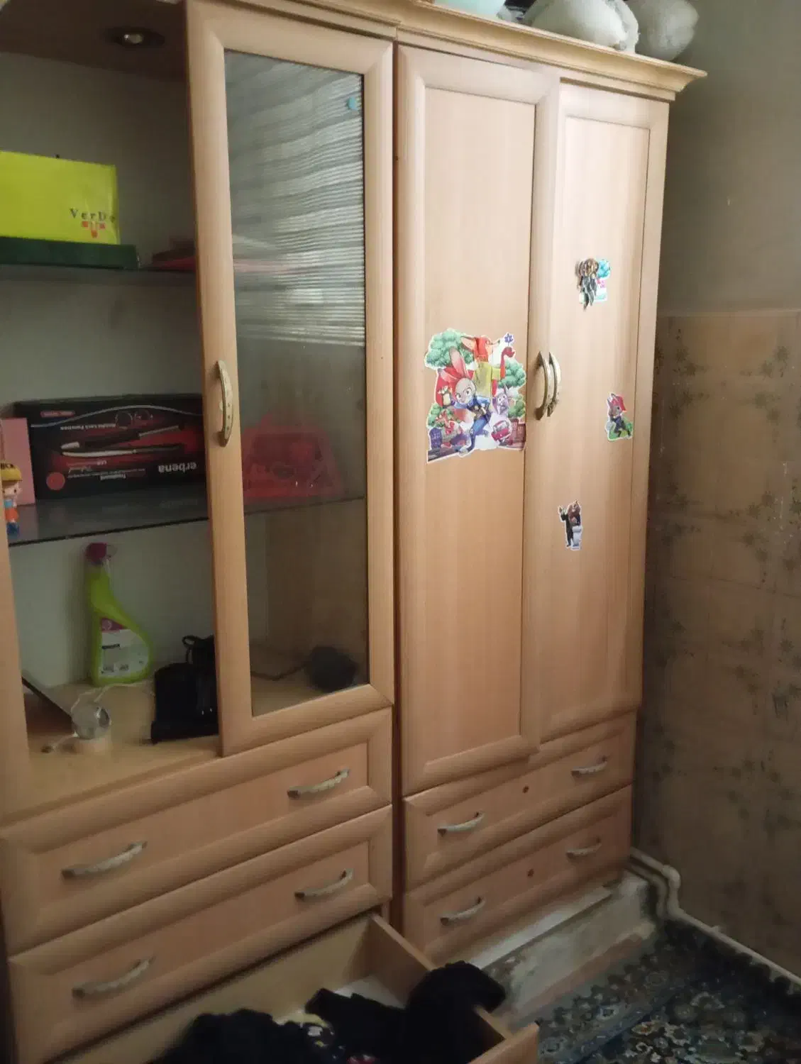 کمدوبوفه|بوفه، ویترین، کنسول|گرمسار, |دیوار