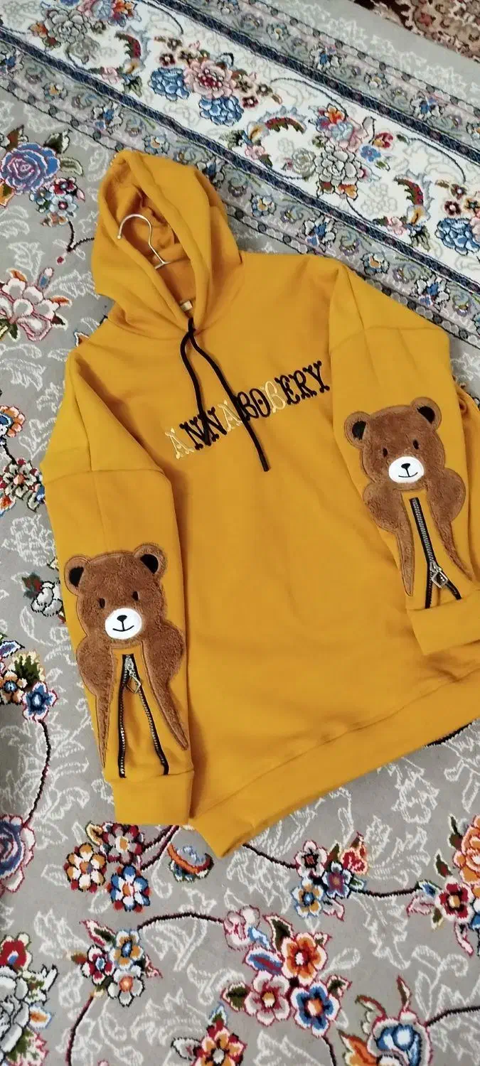 هودی خردلی شیک ونوفری سایز|لباس|زاهدان, |دیوار