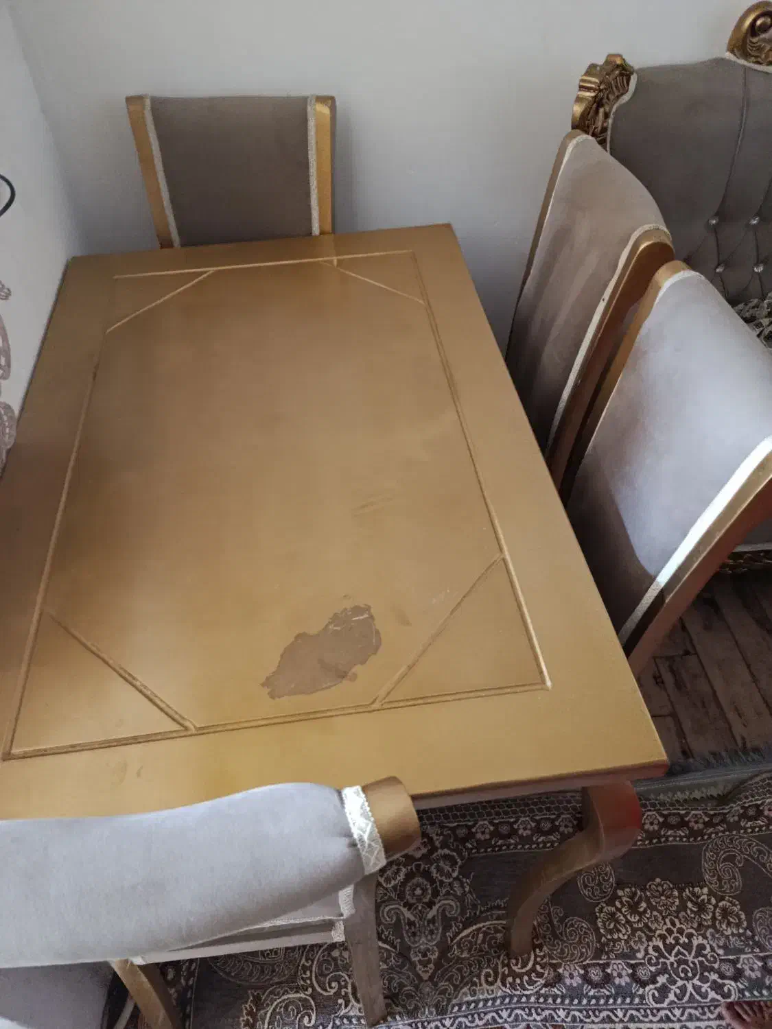 میز غذاخوری ۴نفره|میز و صندلی غذاخوری|اسفرورین, |دیوار