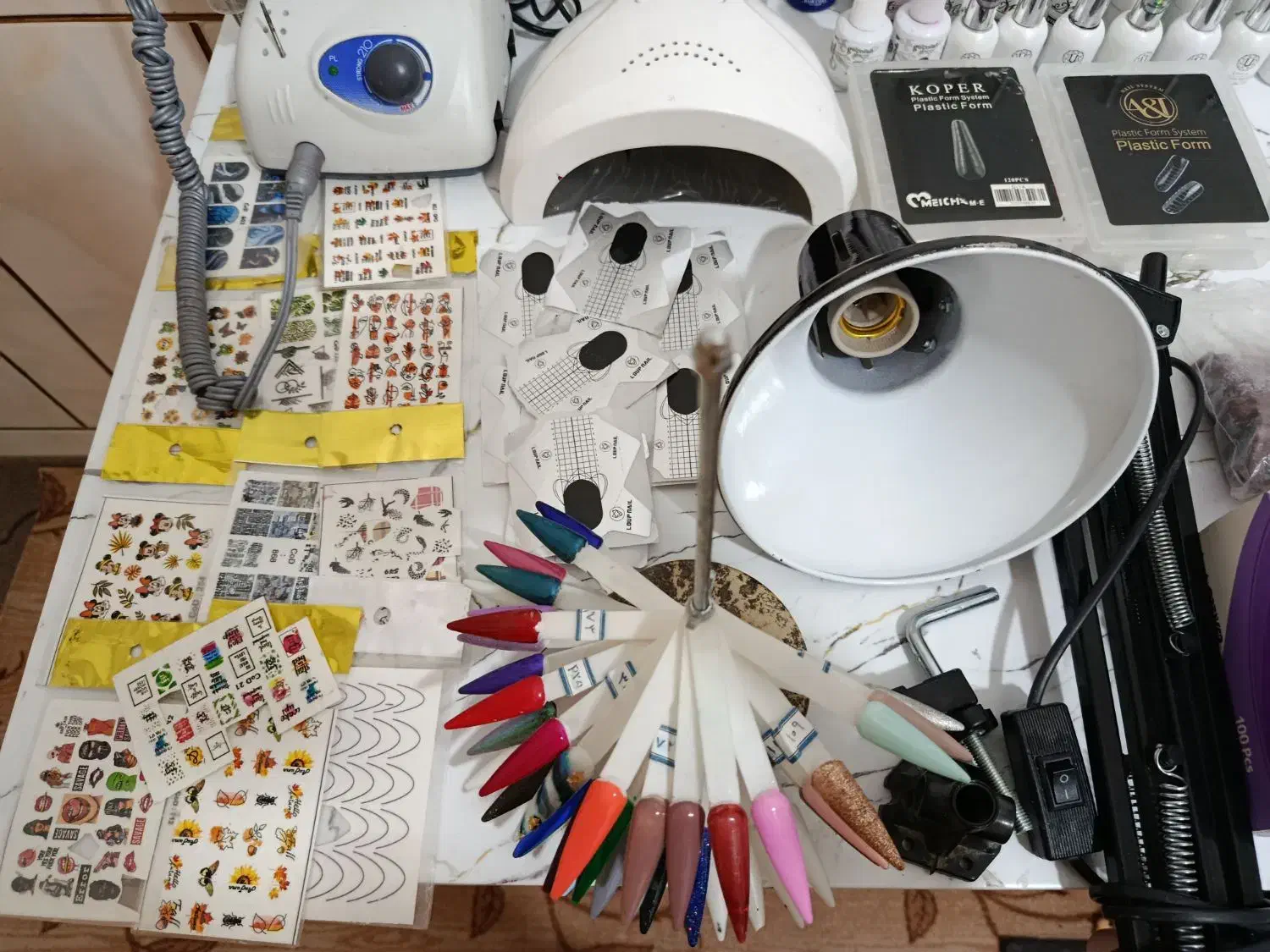 وسایل کاشت ناخن در حدنو|آرایشی، بهداشتی، درمانی|مرودشت, کناره|دیوار