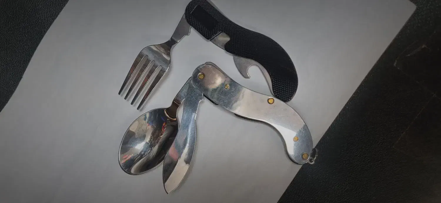 ست قاشق چنگال کوهنوردی تاشو|کوهنوردی و کمپینگ|اراک, |دیوار